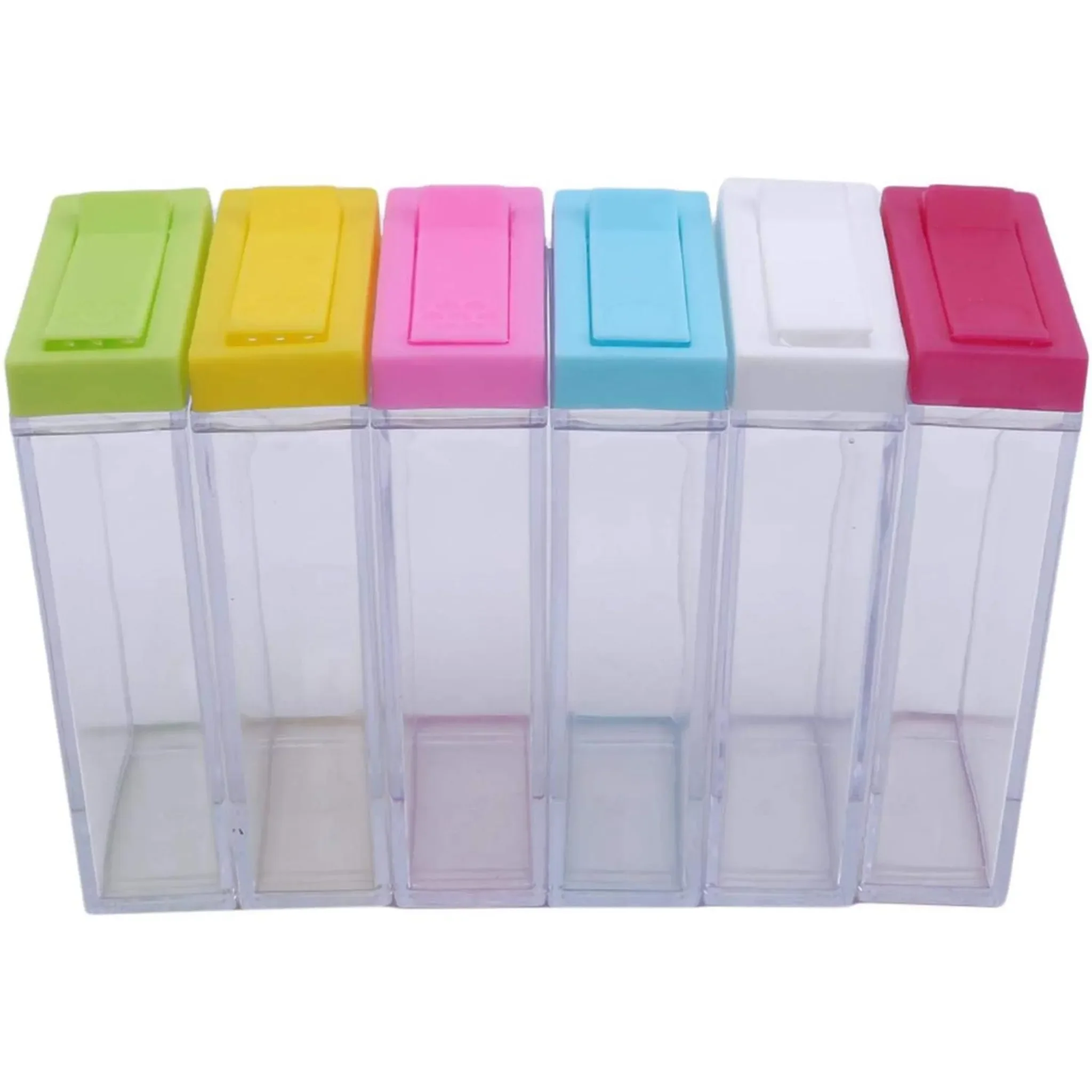 Gewürzbehälter-Set – 6 transparente Gewürzstreuer mit Ständer